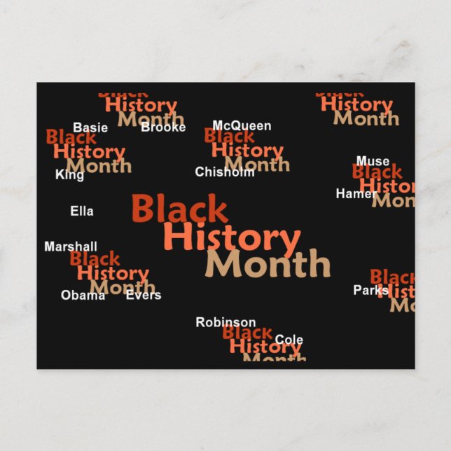 POSTAL DE MES DE HISTORIA NEGRA (Anverso)