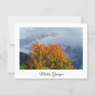 postal de Mestia Georgia