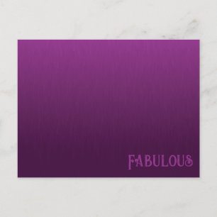Postal de mezcla de fur púrpura