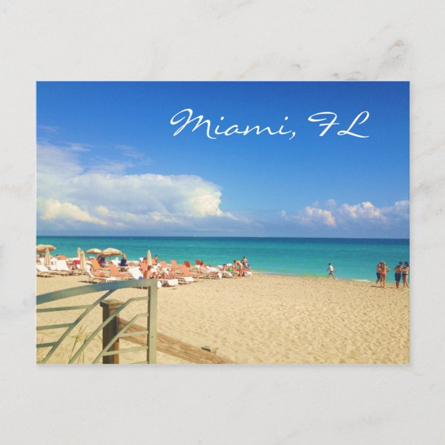 Postal de Miami Beach (Anverso)
