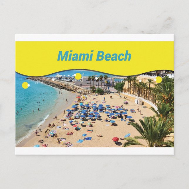 Postal de Miami Beach (Anverso)
