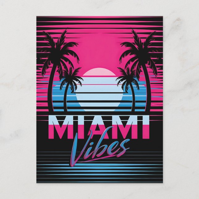 Postal de Miami Vibes (Anverso)
