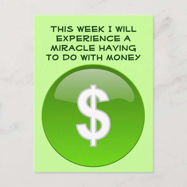 postal de milagro dinero (Anverso)