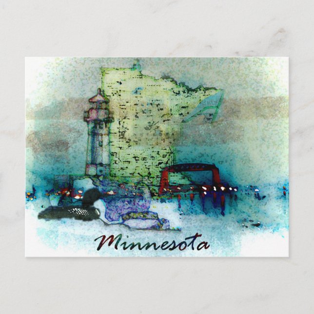 Postal de Minnesota (Anverso)