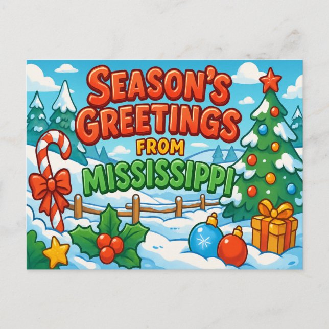 postal de MISSISSIPPI (Anverso)