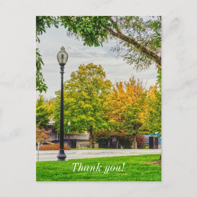 Postal de MO Capitol Autumn Grounds (Anverso)