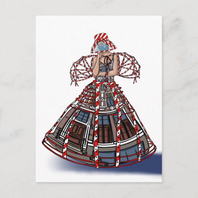 Postal "De moda" (Anverso)