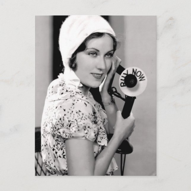 Postal de moda antigua (Anverso)