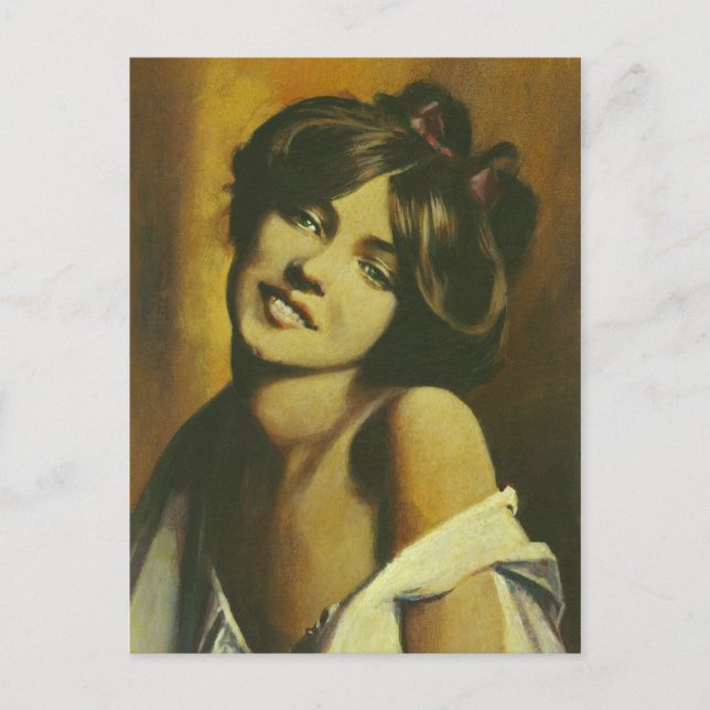 Postal de moda vintage (Anverso)