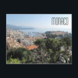 postal de Mónaco<br><div class="desc">postal de la bahía de Mónaco,  del diseñador Brad Hines</div>