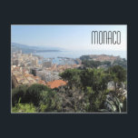 postal de Mónaco<br><div class="desc">postal de la bahía de Mónaco,  del diseñador Brad Hines</div>