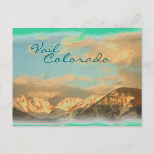 Postal de montaña de Vail Colorado