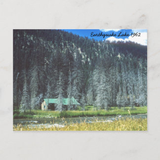 Postal de Montana sobre el lago Terremoto de 1962