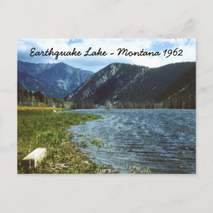 Postal de Montana sobre el lago Terremoto de 1962