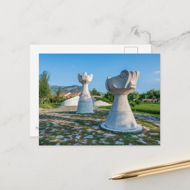 Postal de Montículo de los Invencibles, Prilep, Ma (Anverso/Reverso In Situ)