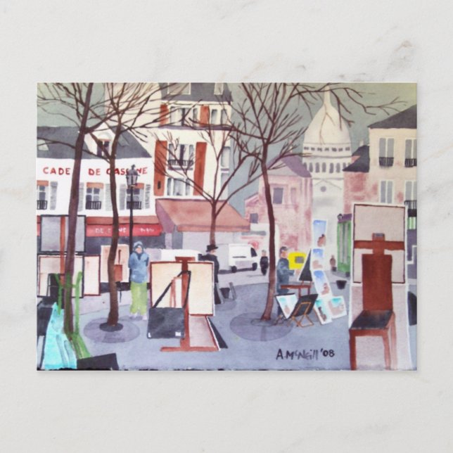 Postal de Montmartre (Anverso)