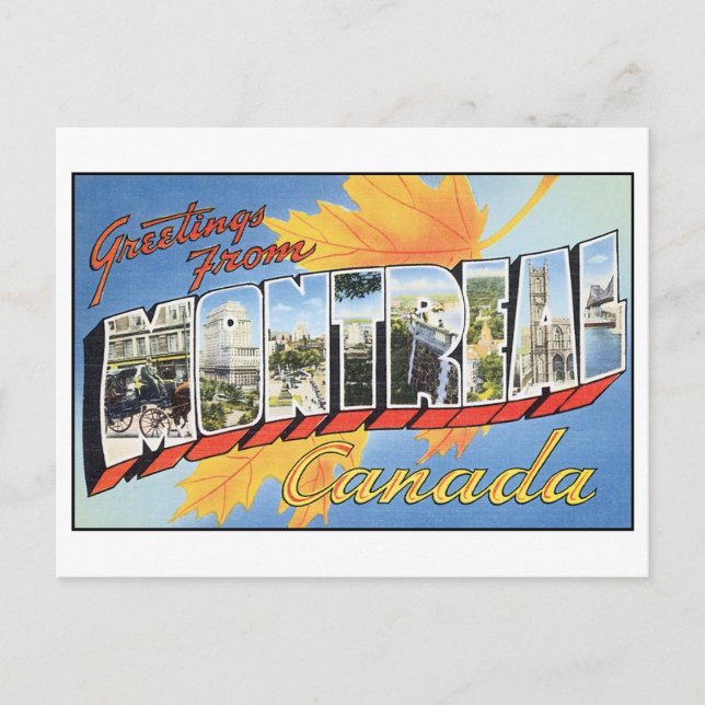 Postal de Montreal (Anverso)