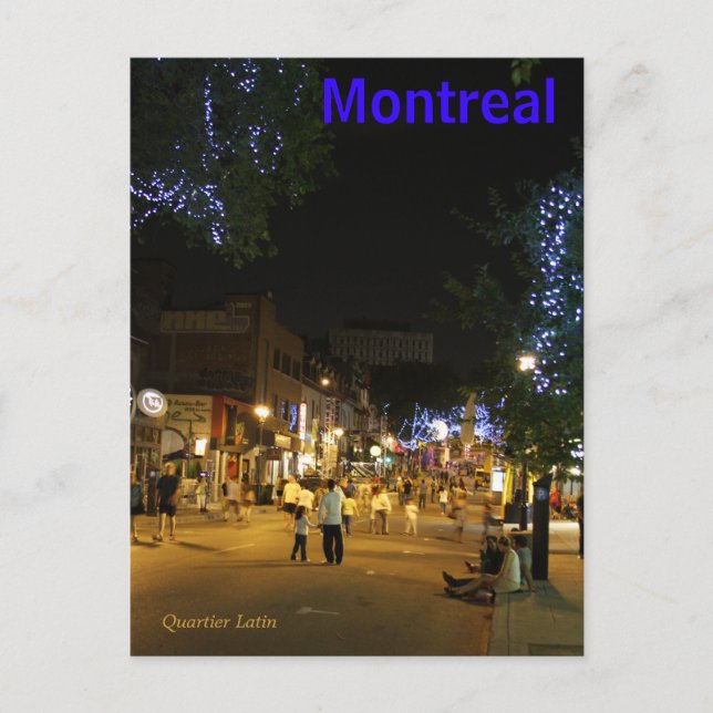 Postal de Montreal Canadá (Anverso)