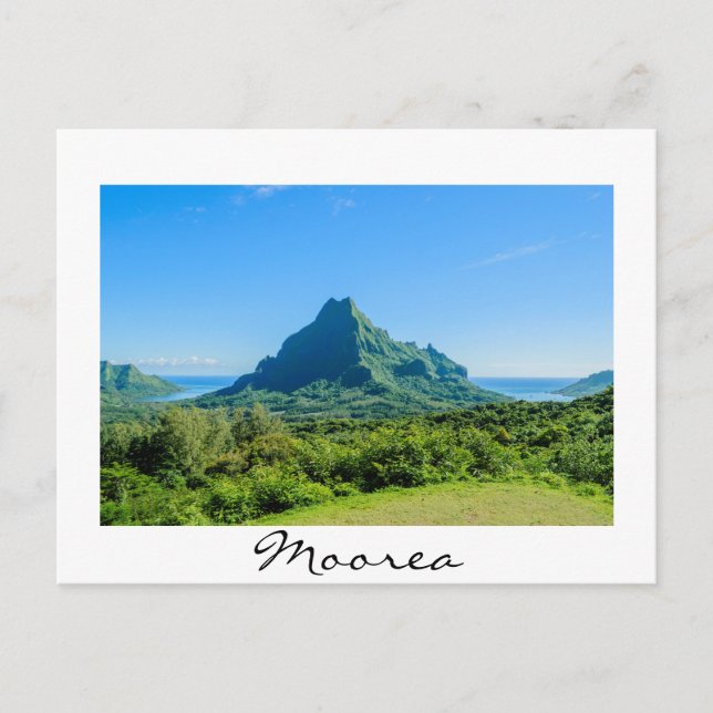 postal de Moorea Verde (Anverso)