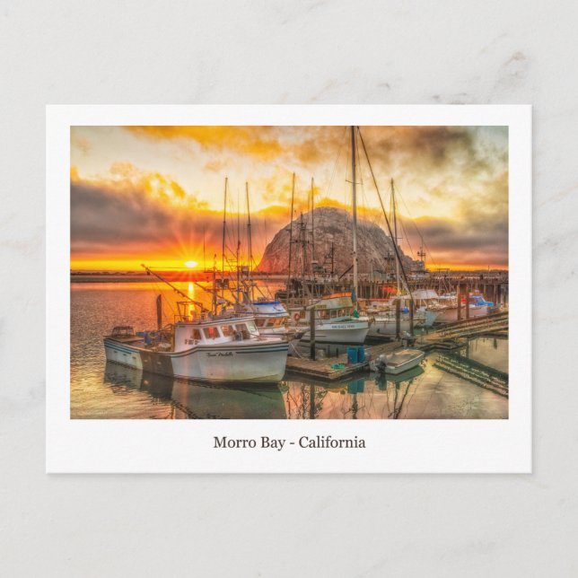 Postal de Morro Bay (Anverso)