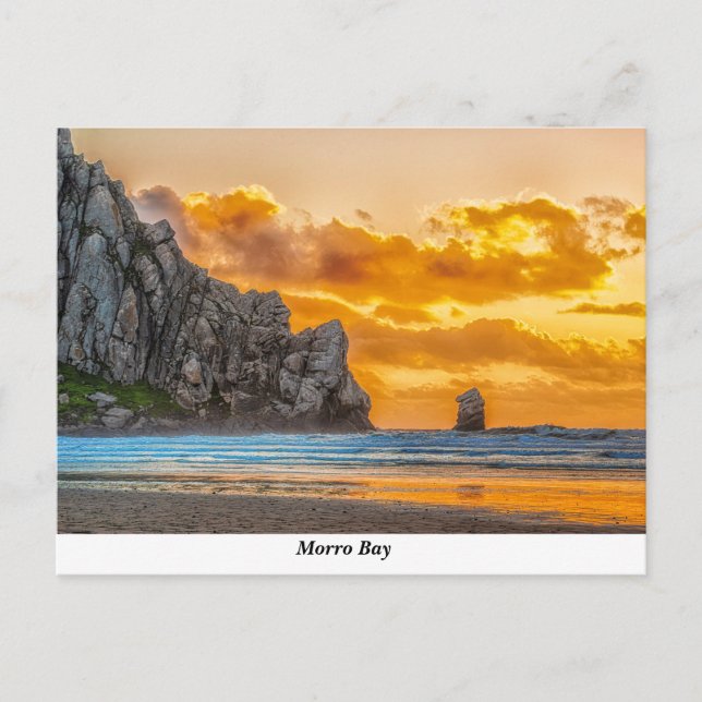 Postal de Morro Rock Beach (Anverso)