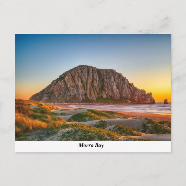 Postal de Morro Rock Beach (Anverso)