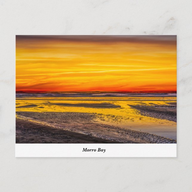 Postal de Morro Rock Beach (Anverso)