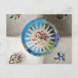 Postal de mosaicos de Güell Park