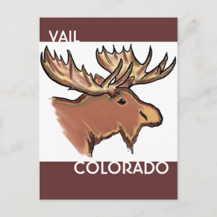 Postal de mose marrón de Vail Colorado