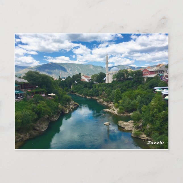 Postal de Mostar, Bosnia y Herzegovina (Reverso)