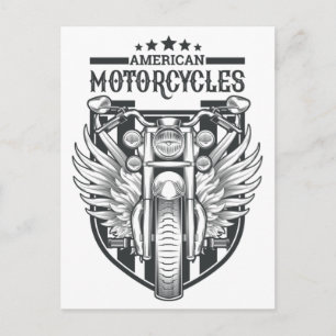postal de "Motocicletas Americanas"