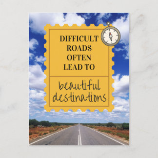 Postal de Motto de la Vida inspiradora