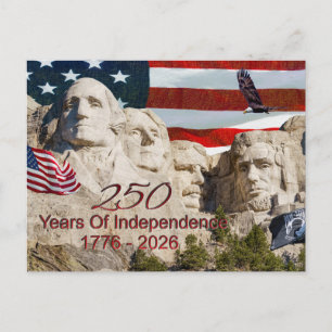 Postal de Mount Rushmore América 250