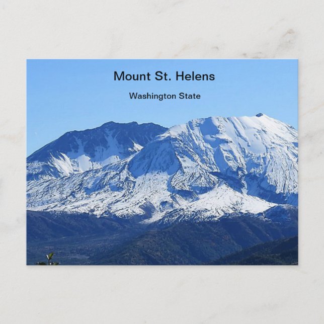 Postal de Mount St. Helens (Anverso)