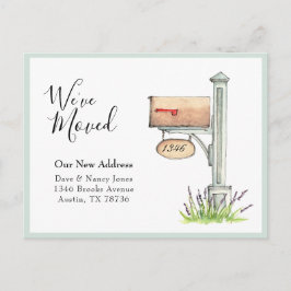 Postal de movimiento de nuevo hogar de color de ag
