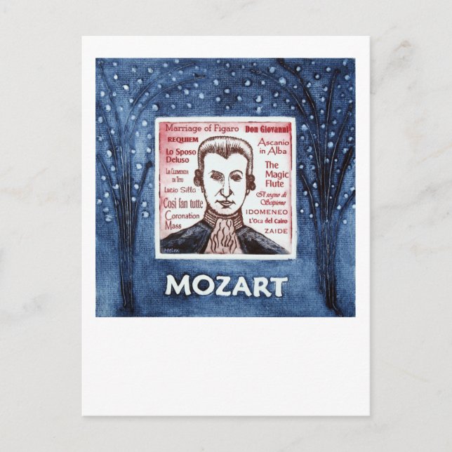 postal de Mozart (Anverso)