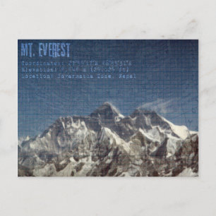 Postal de Mt Everest