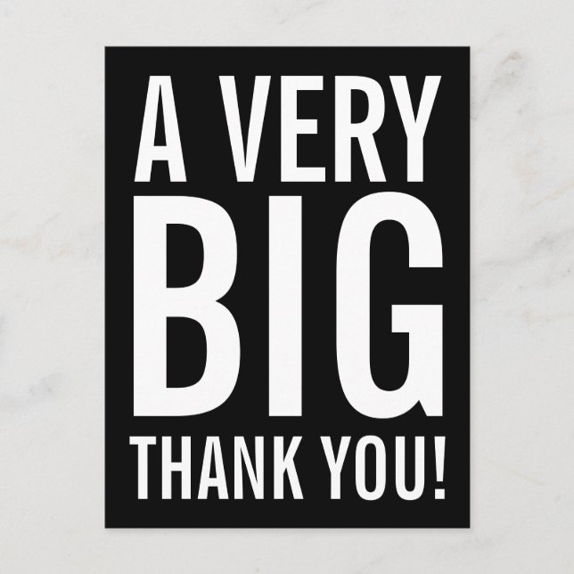 Postal De Muchas Gracias (Anverso)