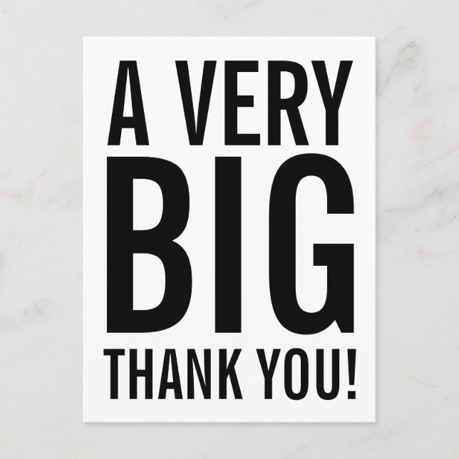 Postal De Muchas Gracias (Anverso)