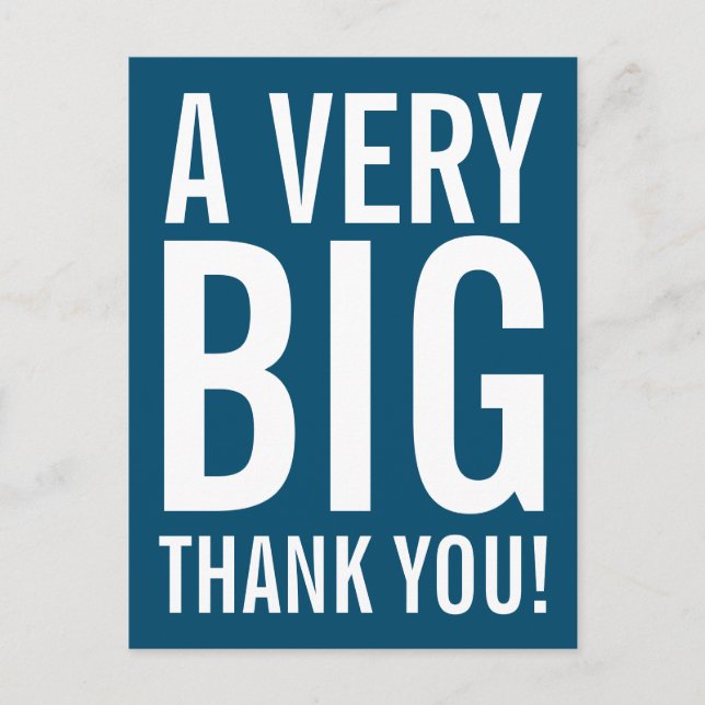 Postal De Muchas Gracias (Anverso)