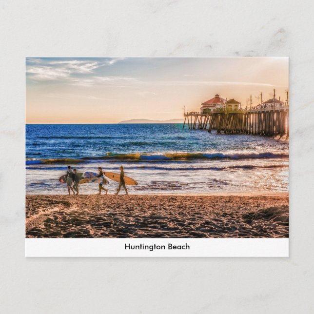 Postal de muelle de Huntington Beach (Anverso)