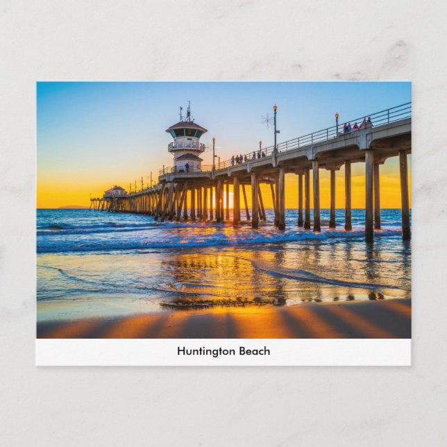 Postal de muelle de Huntington Beach (Anverso)