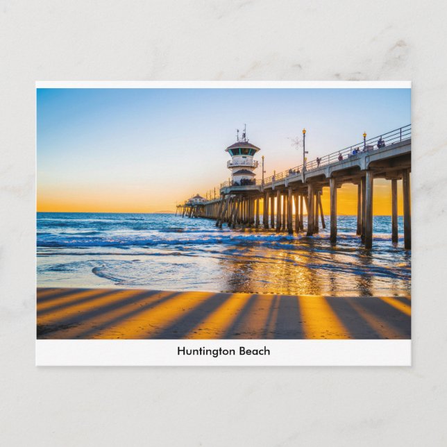 Postal de muelle de Huntington Beach (Anverso)