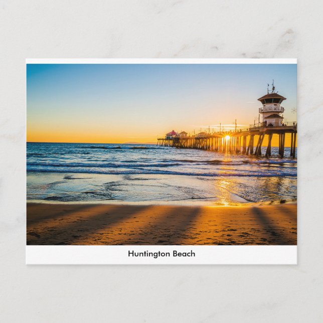 Postal de muelle de Huntington Beach (Anverso)