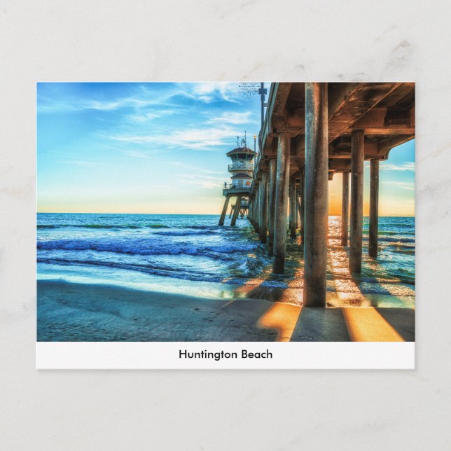 Postal de muelle de Huntington Beach (Anverso)