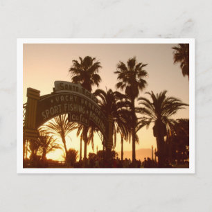 Postal de muelle de Santa Mónica