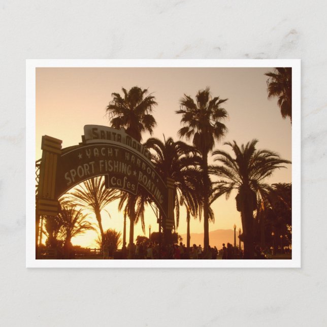 Postal de muelle de Santa Mónica (Anverso)