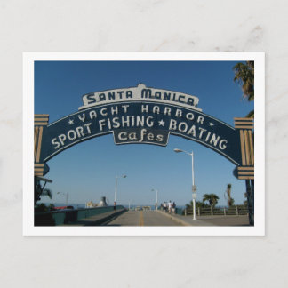 Postal de muelle de Santa Mónica