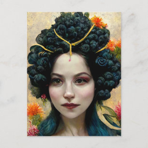 Postal de mujer