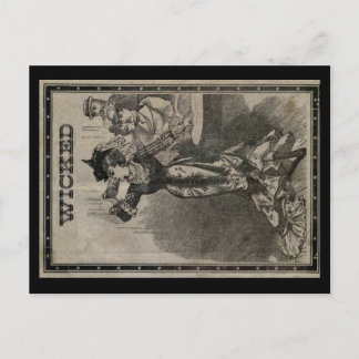 Postal de mujer malvada